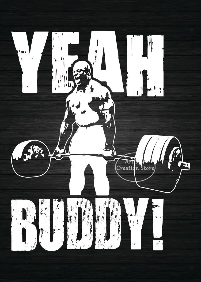 Iconic Gym Inspirational Quotes Poster Lets Go No Excuses Gym Prints Canvas Painting Wall Art Picture Gym Room Home Decor Gifts