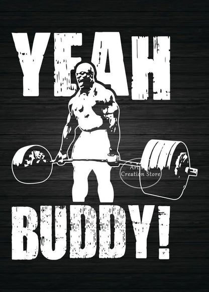 Iconic Gym Inspirational Quotes Poster Lets Go No Excuses Gym Prints Canvas Painting Wall Art Picture Gym Room Home Decor Gifts