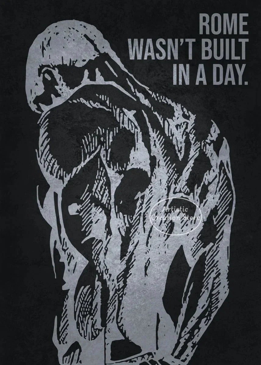 Iconic Gym Inspirational Quotes Poster Lets Go No Excuses Gym Prints Canvas Painting Wall Art Picture Gym Room Home Decor Gifts