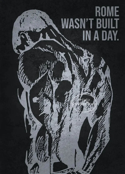 Iconic Gym Inspirational Quotes Poster Lets Go No Excuses Gym Prints Canvas Painting Wall Art Picture Gym Room Home Decor Gifts