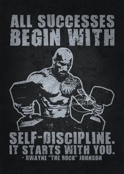 Iconic Gym Inspirational Quotes Poster Lets Go No Excuses Gym Prints Canvas Painting Wall Art Picture Gym Room Home Decor Gifts